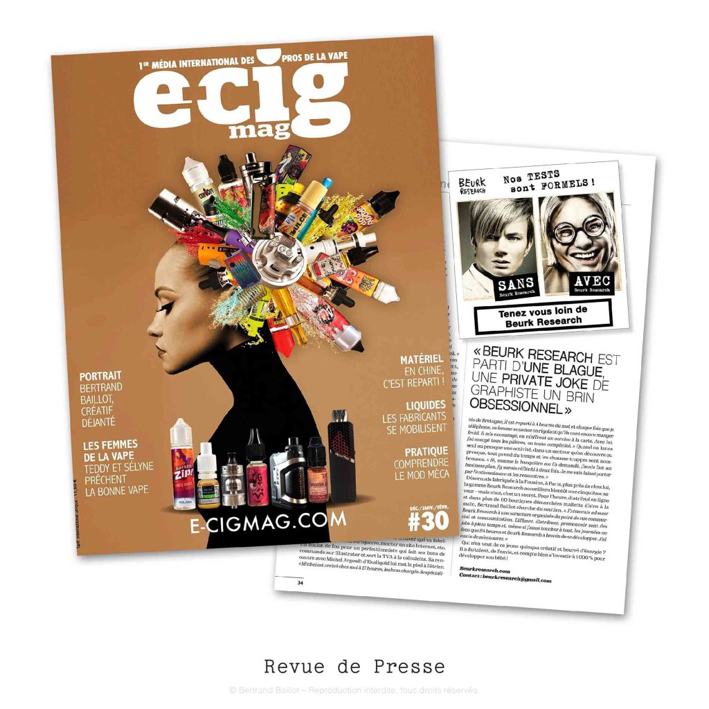 Bertrand Baillot Beurk Research e-cig Mag